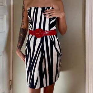 Unique striped dress